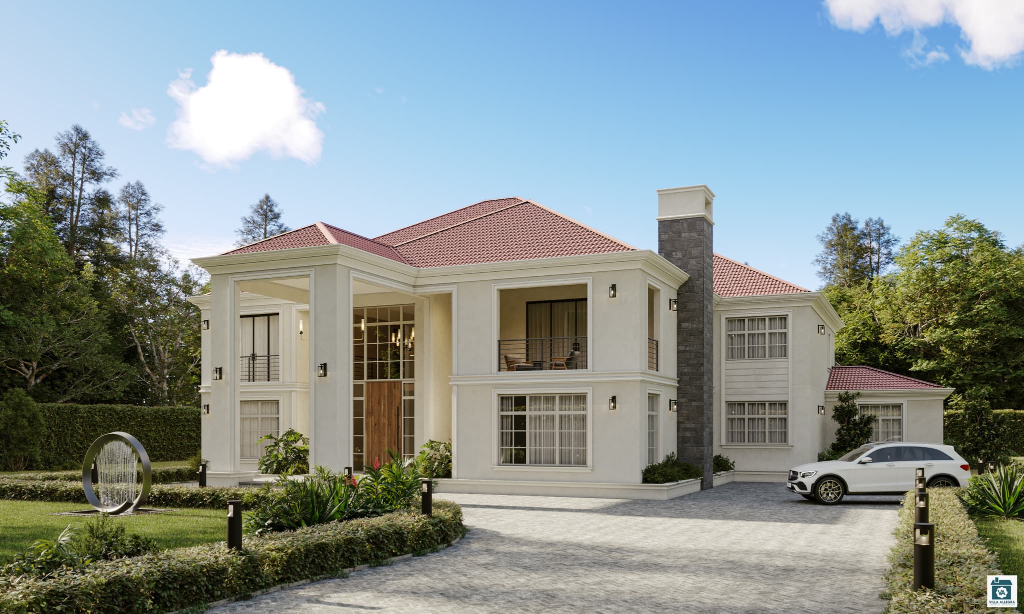 Completed building