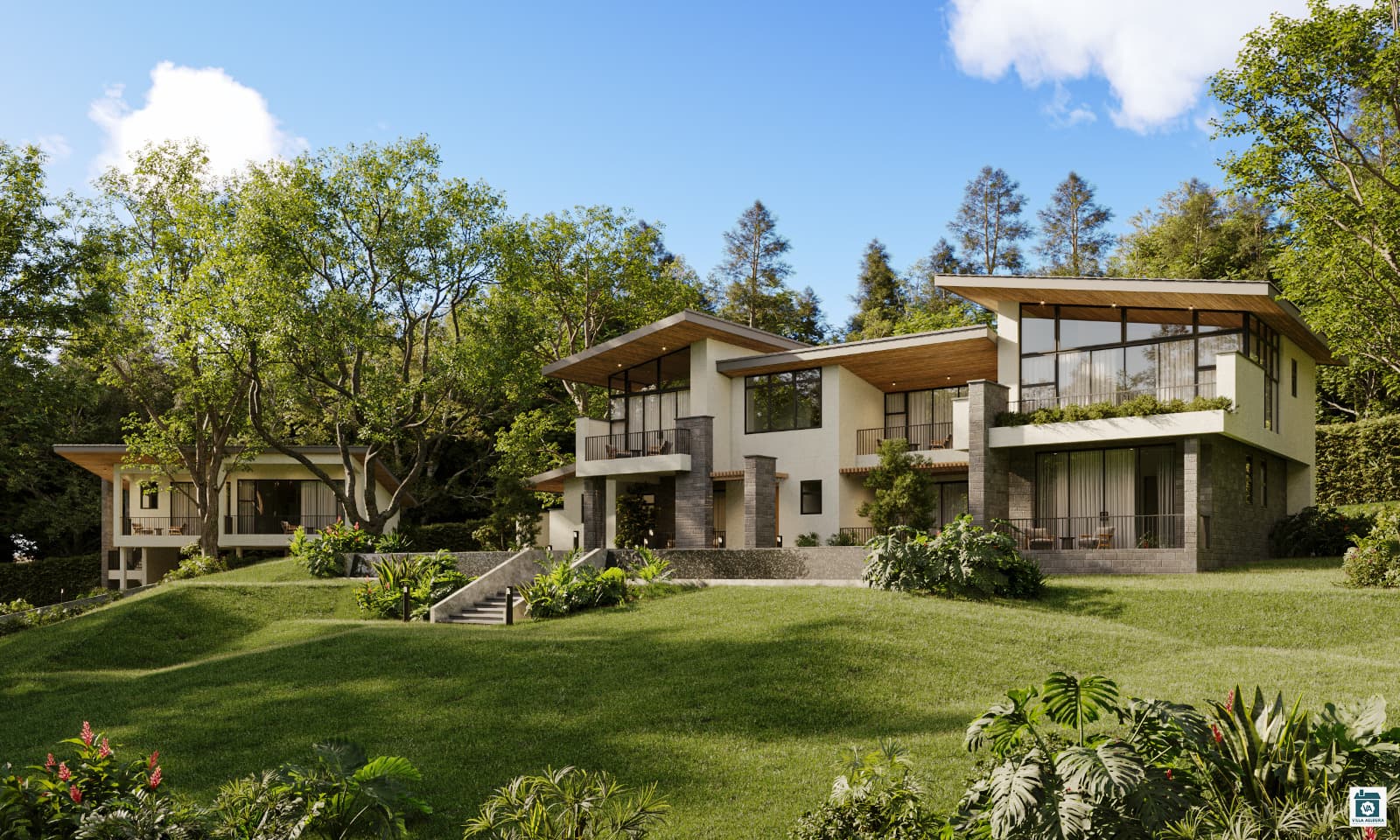 Green house architectural plan 2 — Villa Allegra sustainable design